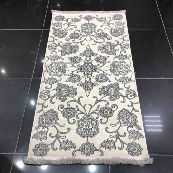 سجاد تركي لوكسوري 43 كريم رصاصي  80*150