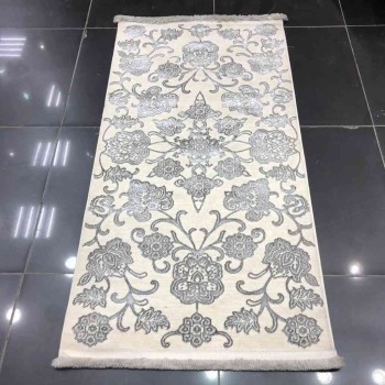 سجاد تركي لوكسوري 43 كريم رصاصي  80*150