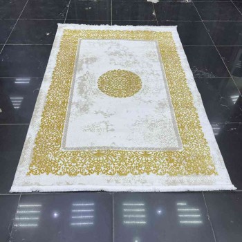 سجاد فكتوريا تركي 9197 لون ذهبي مقاس 100*200