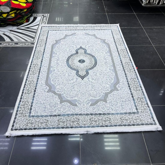 سجاد فكتوريا تركي 9196 لون سماوي مقاس 250*350