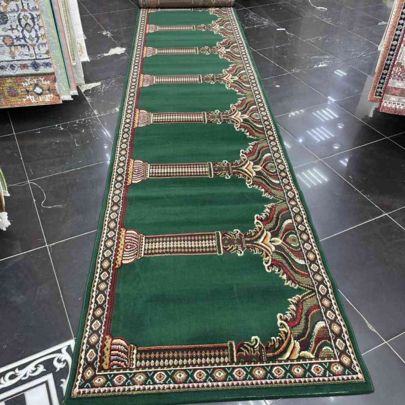 سجاد صلاة محراب وطني SC116 اخضر مقاس 120*470 سم