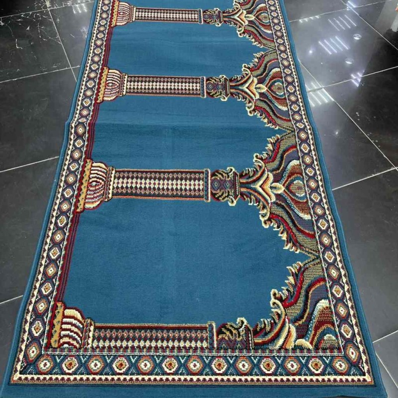 سجاد صلاة محراب وطني SC116 سماوي مقاس 120*950 سم