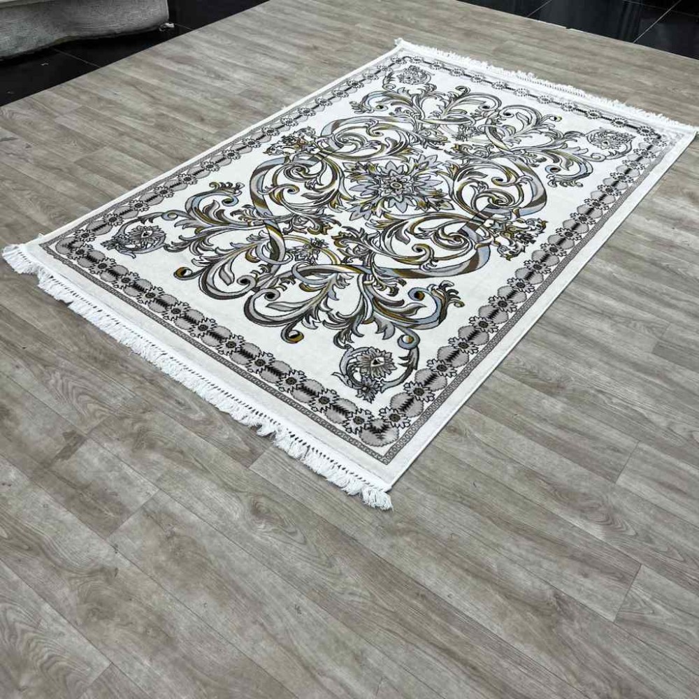 سجاد تركي نقشه فرنسي 100 ازرق مقاس 400*500