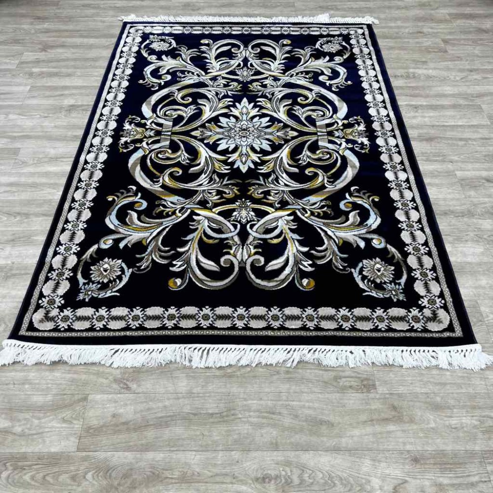 سجاد تركي نقشه فرنسي 100 كحلي مقاس 400*500