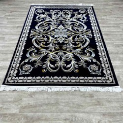 سجاد تركي نقشه فرنسي 100 كحلي مقاس 400*500