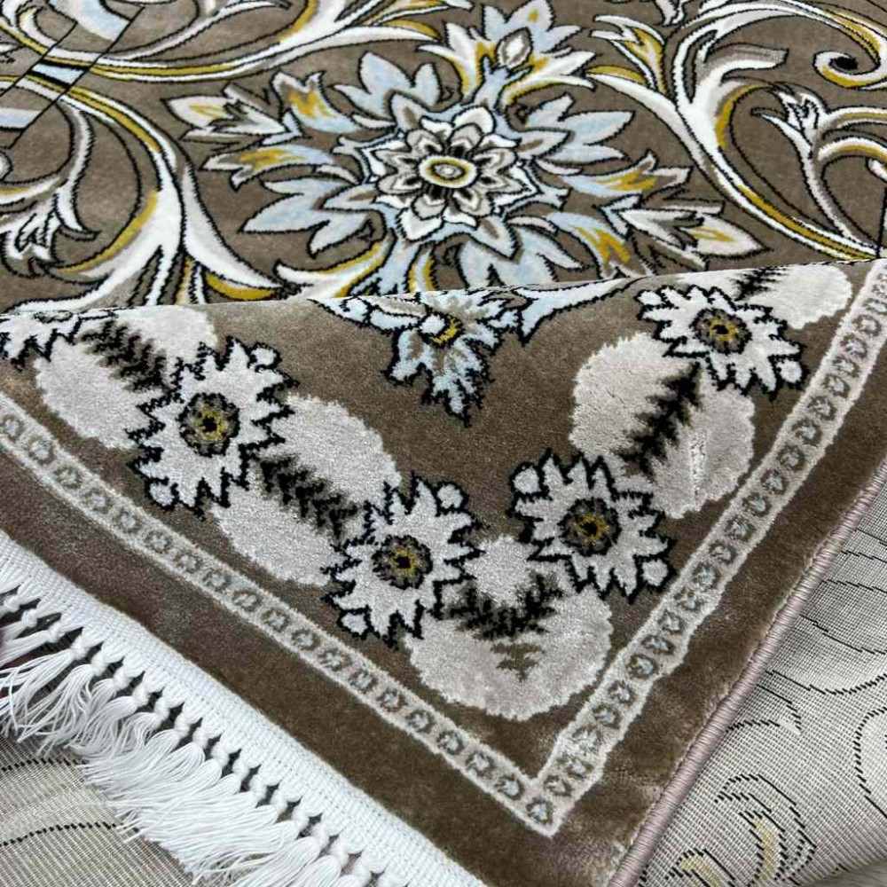 سجاد تركي نقشه فرنسي 100 بني مقاس 400*500