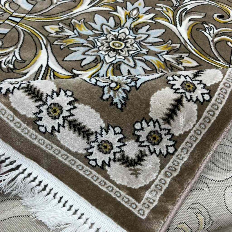 سجاد تركي نقشه فرنسي 100 بني مقاس 400*500