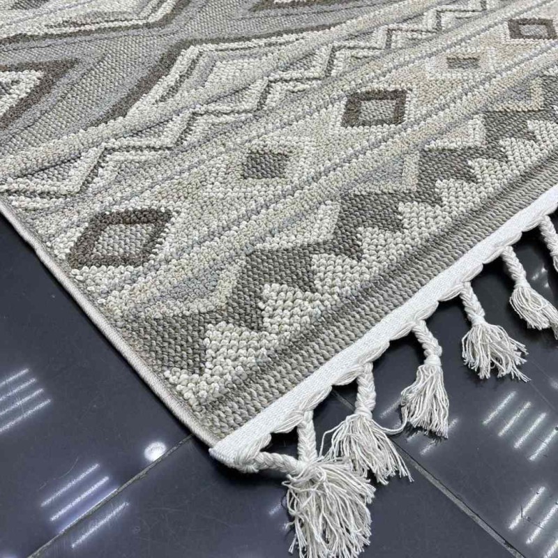 سجاد خيش اغوس تركي 62509 بني مقاس 300*400