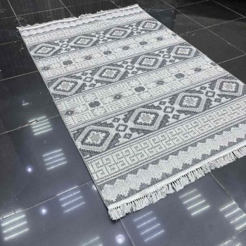 سجاد خيش ماجستيك تركي 08745B رصاصي مقاس 80*150