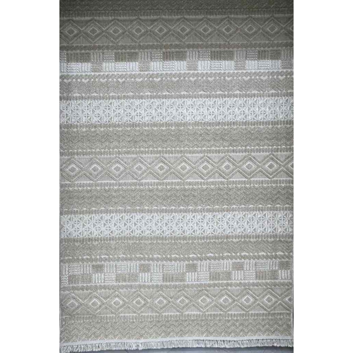 سجاد خيش ماجستيك تركي 08642B بيج غامق مقاس 80*150