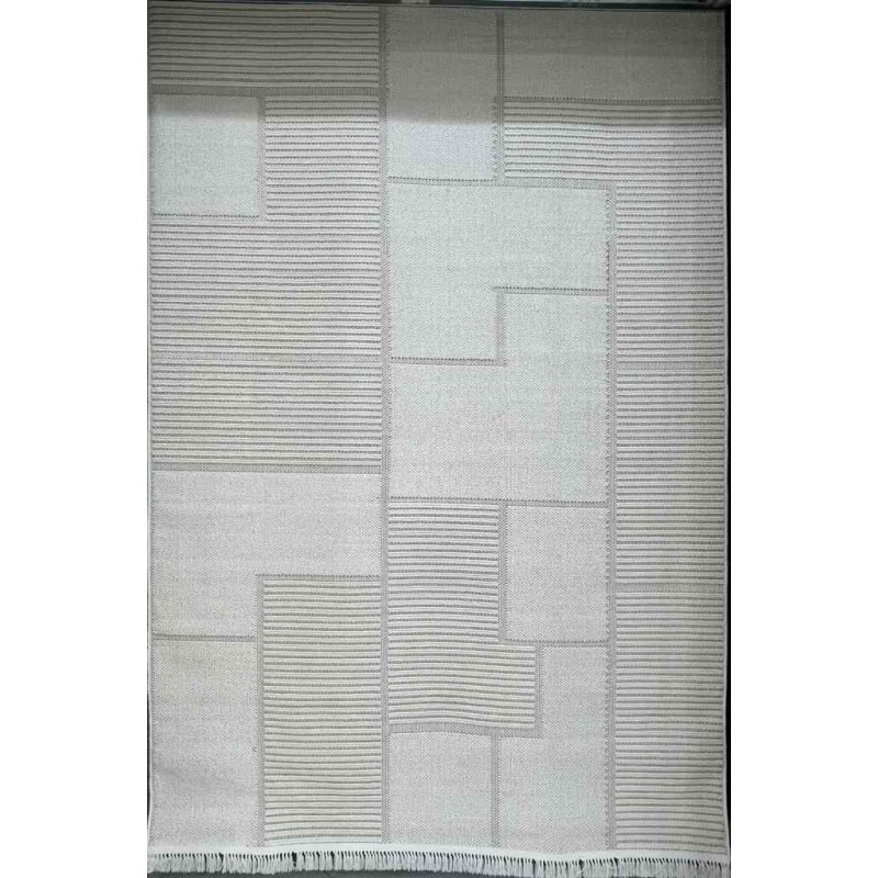 سجاد خيش ماجستيك تركي 08655B ايفوري مقاس 150*220