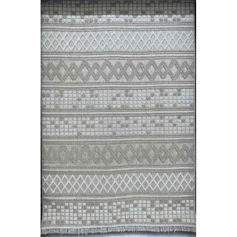 سجاد خيش ماجستيك تركي 08656B بيج غامق مقاس 100*200
