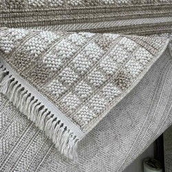 سجاد خيش ماجستيك تركي 08656B كافي بيج فاتح مقاس 300*400