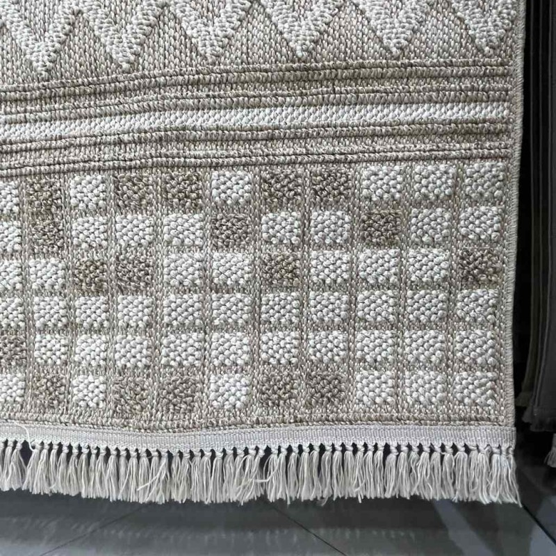 سجاد خيش ماجستيك تركي 08656B كافي بيج فاتح مقاس 300*400