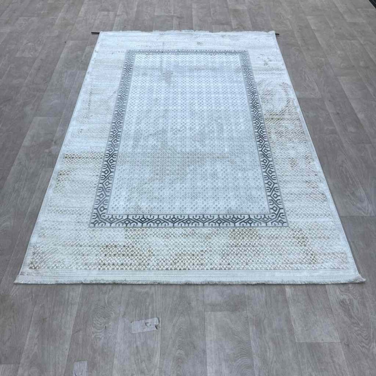 سجاد تركي رانا تركي 1102A كريم ازرق مقاس 250*350