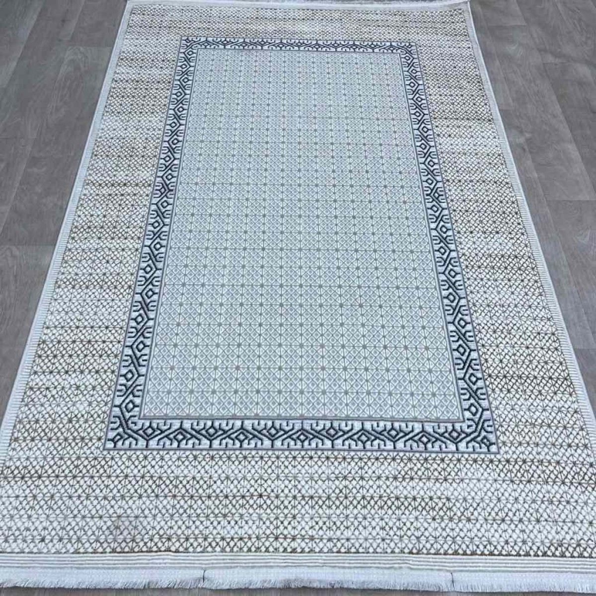 سجاد تركي رانا تركي 1102A كريم ازرق مقاس 250*350