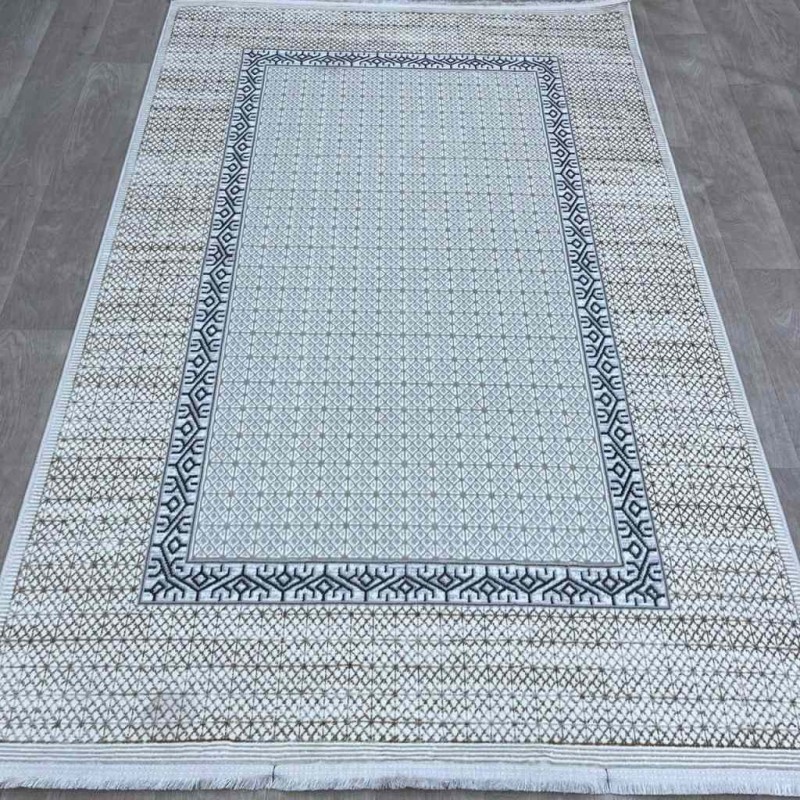 سجاد تركي رانا تركي 1102A كريم ازرق مقاس 100*300