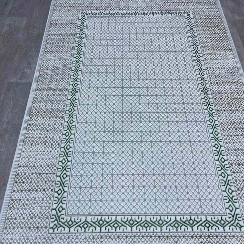 سجاد تركي رانا تركي 1102A كريم اخضر مقاس 200*300