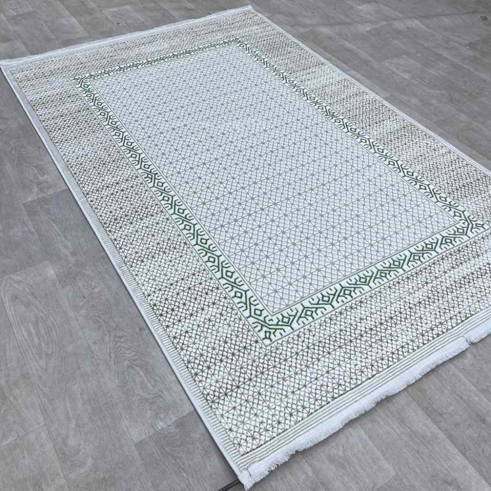 سجاد تركي رانا تركي 1102A كريم اخضر مقاس 200*300