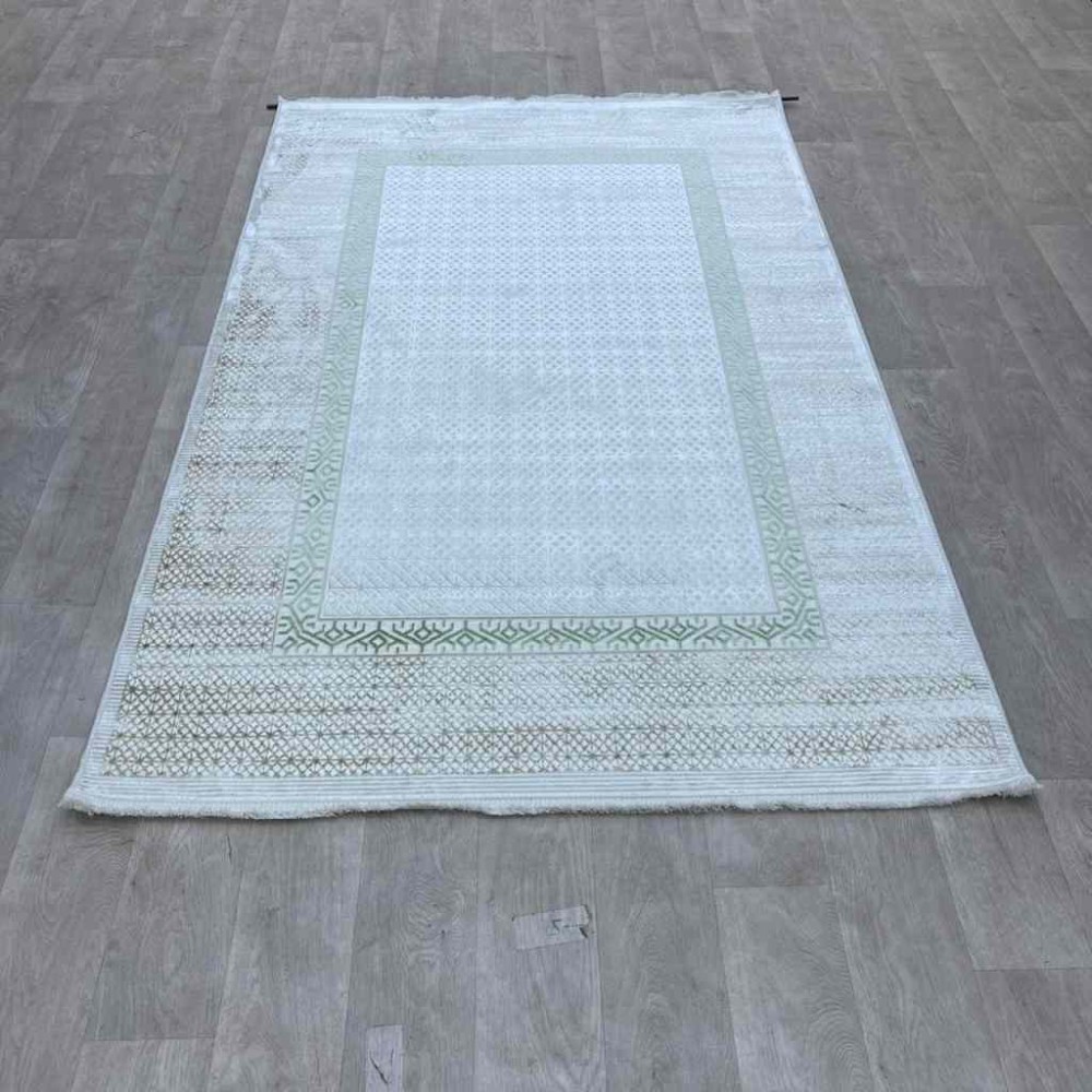 سجاد تركي رانا تركي 1102A كريم اخضر مقاس 200*300