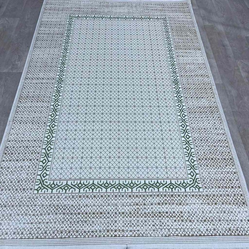 سجاد تركي رانا تركي 1102A كريم اخضر مقاس 200*300