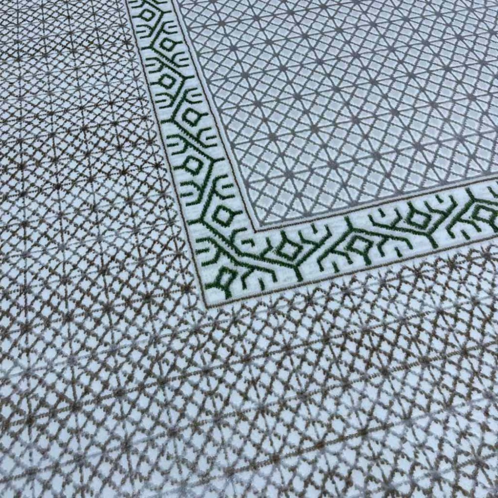 سجاد تركي رانا تركي 1102A كريم اخضر مقاس 200*300