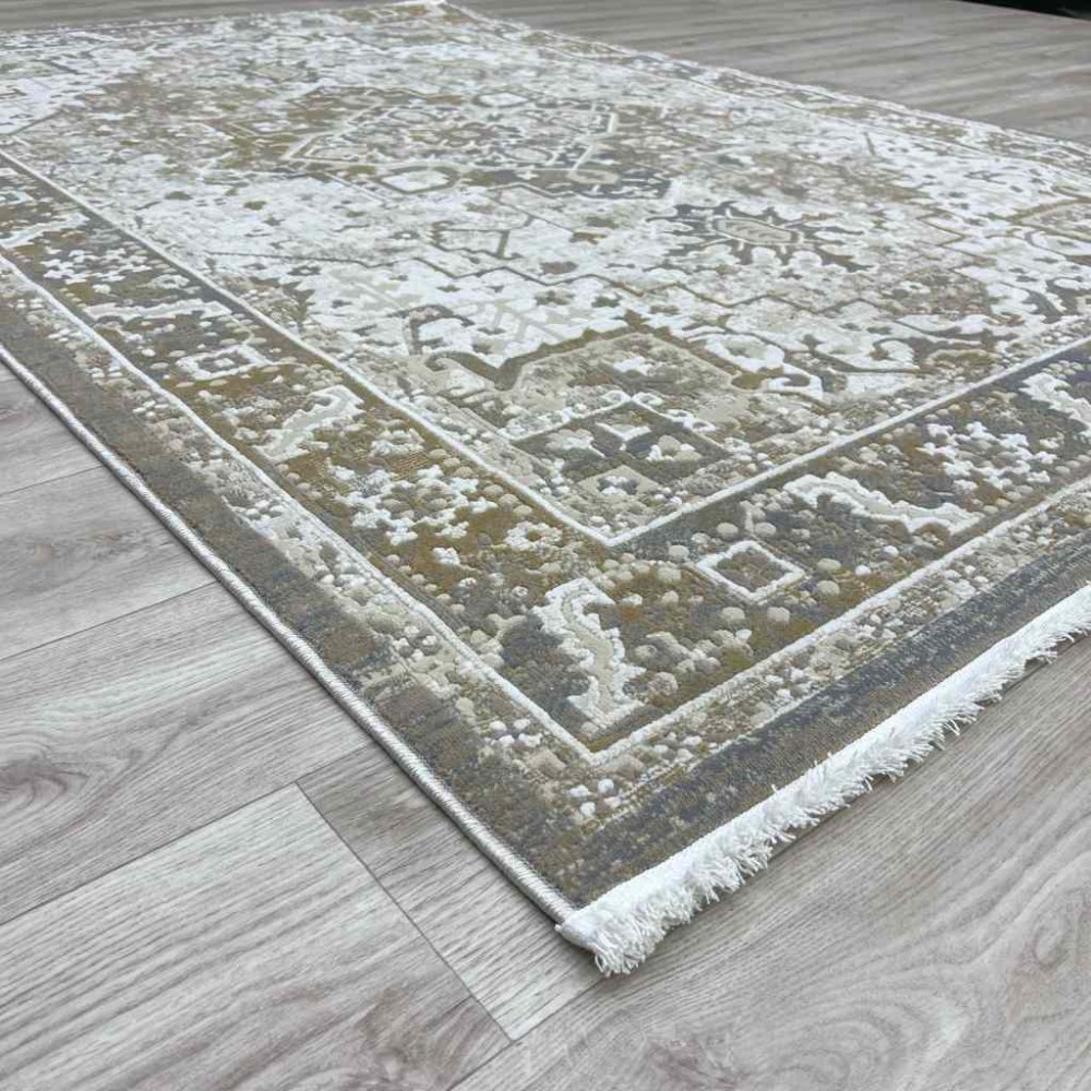 سجاد اناقة تركي H029CD بني بيج مقاس 100*300