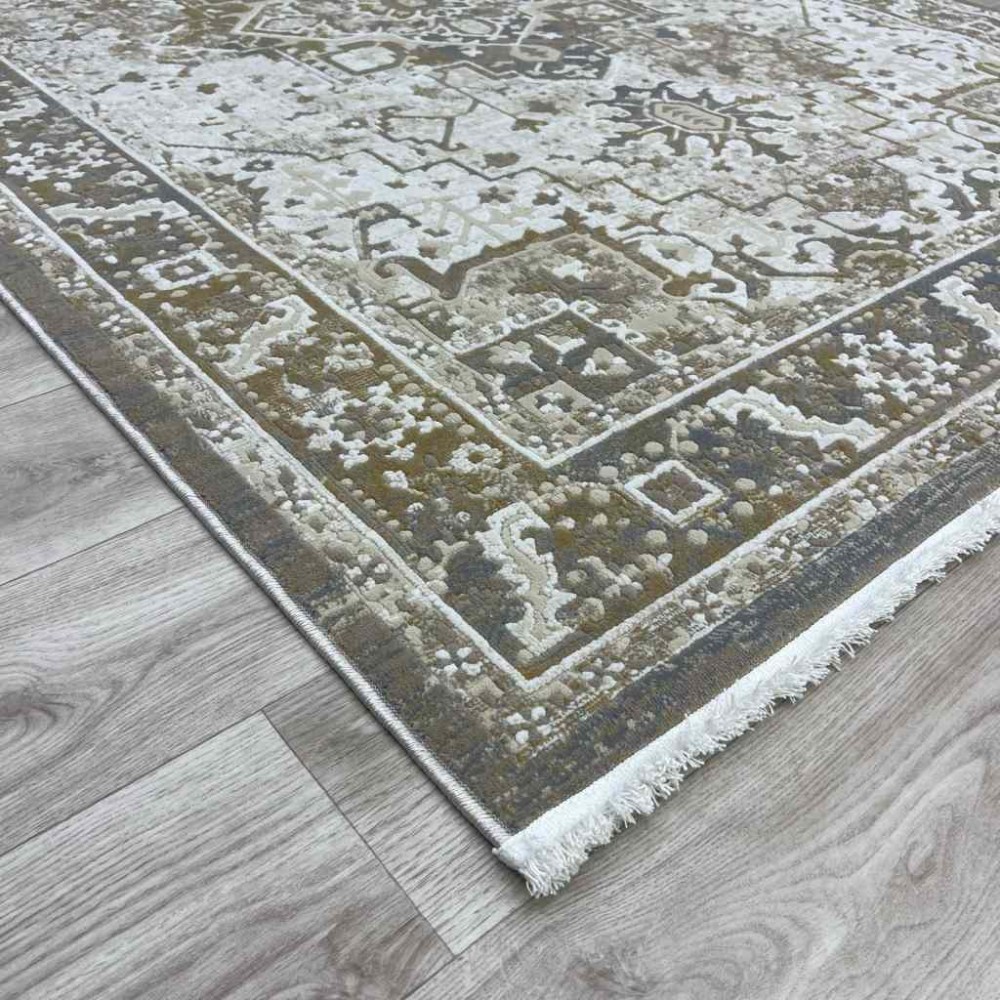 سجاد اناقة تركي H029CD بني بيج مقاس 100*300