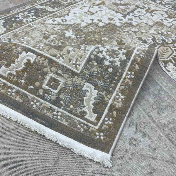 سجاد اناقة تركي H029CD بني بيج مقاس 80*150