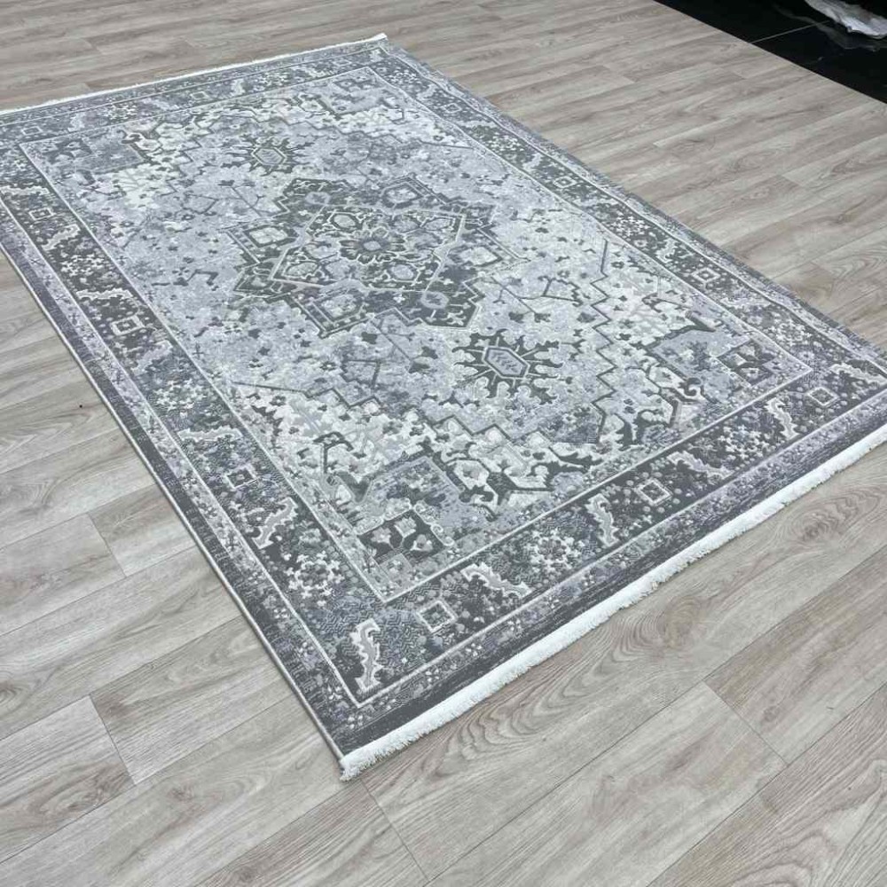 سجاد اناقة تركي H029CD رصاصي بيج مقاس 50*80