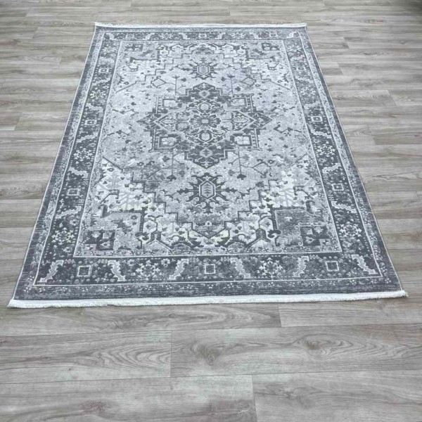 سجاد اناقة تركي H029CD رصاصي بيج مقاس 150*220