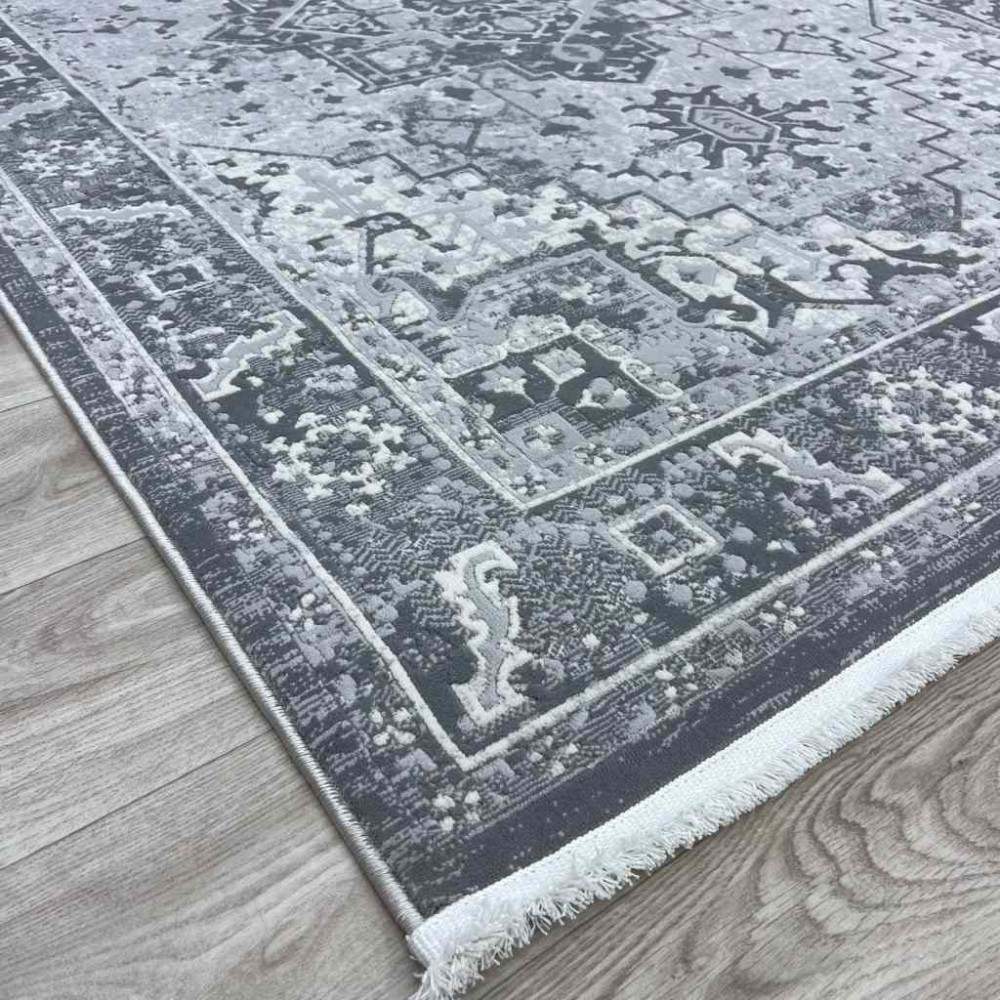 سجاد اناقة تركي H029CD رصاصي بيج مقاس 50*80