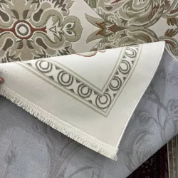 سجاد تركي اناقة نقش فرنسي SRC24A كريم اخضر مقاس  400*500