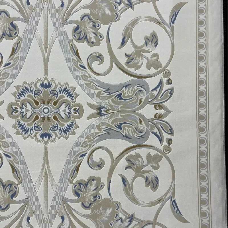 سجاد تركي اناقة نقش فرنسي SRC24A كريم رصاصي مقاس 50*80