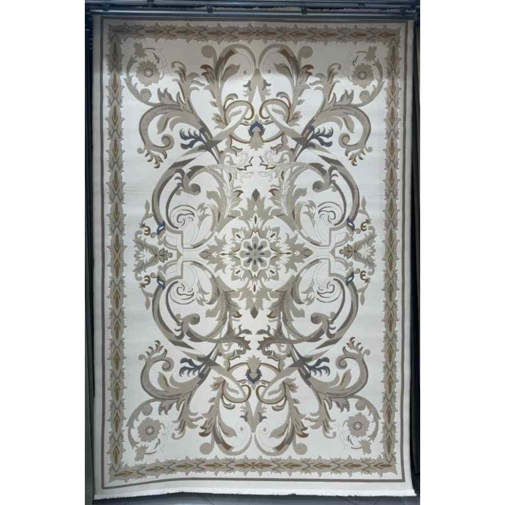 سجاد تركي اناقة نقش فرنسي تركي 384 كريم مقاس  200*300