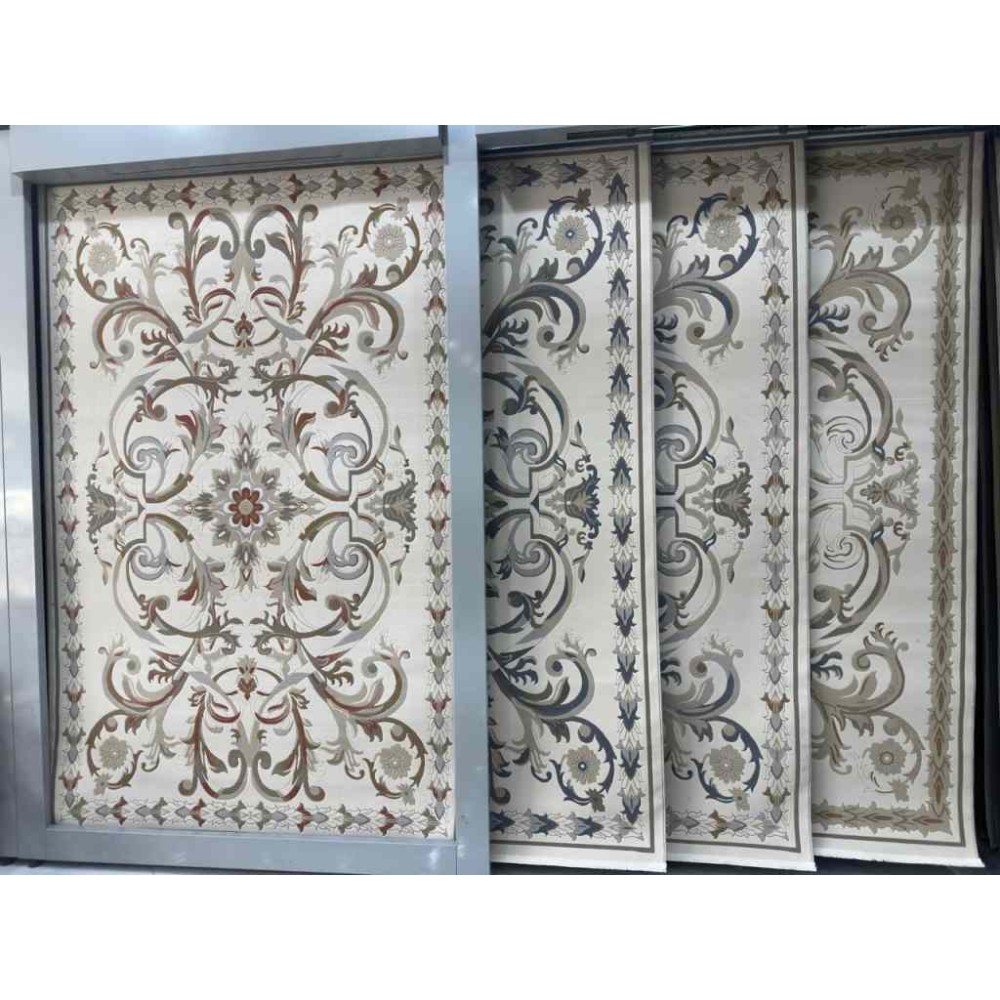 سجاد تركي اناقة نقش فرنسي تركي 384 كريم مقاس  200*300