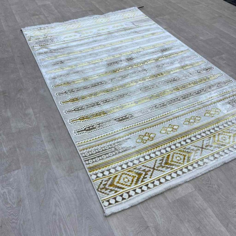 سجاد تركي رانا تركي 1143A  كريم ذهبي مقاس 150*220