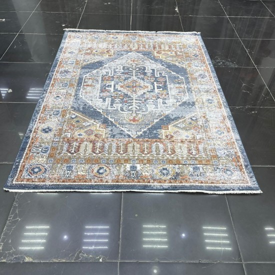 سجاد بوهيمي كريستال تركي OA034A لون ازرق مقاس 100*200 سجاد بوهيمي كريستال تركي OA034A لون ازرق مقاس 100*200