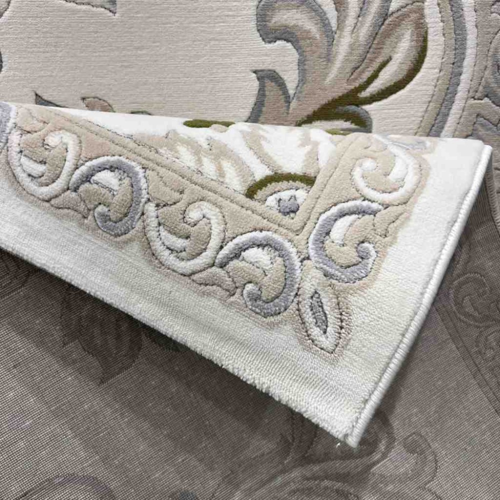 سجاد تركي داليا نقش فرنسي تركي 9769A كريم بيج مقاس 150*220