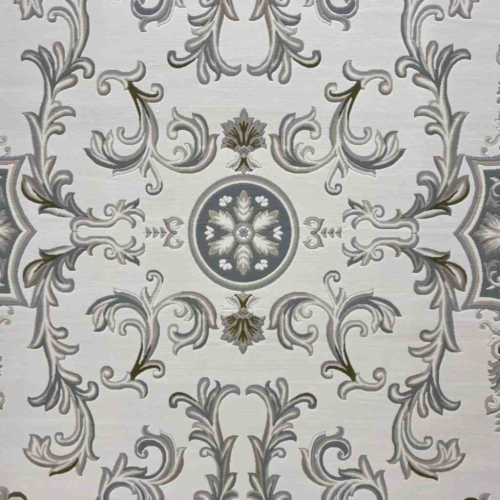 سجاد تركي داليا نقش فرنسي تركي 9769A كريم سماوي مقاس 50*80