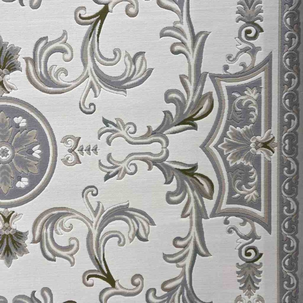 سجاد تركي داليا نقش فرنسي تركي 9769A كريم سيلفر مقاس 400*500