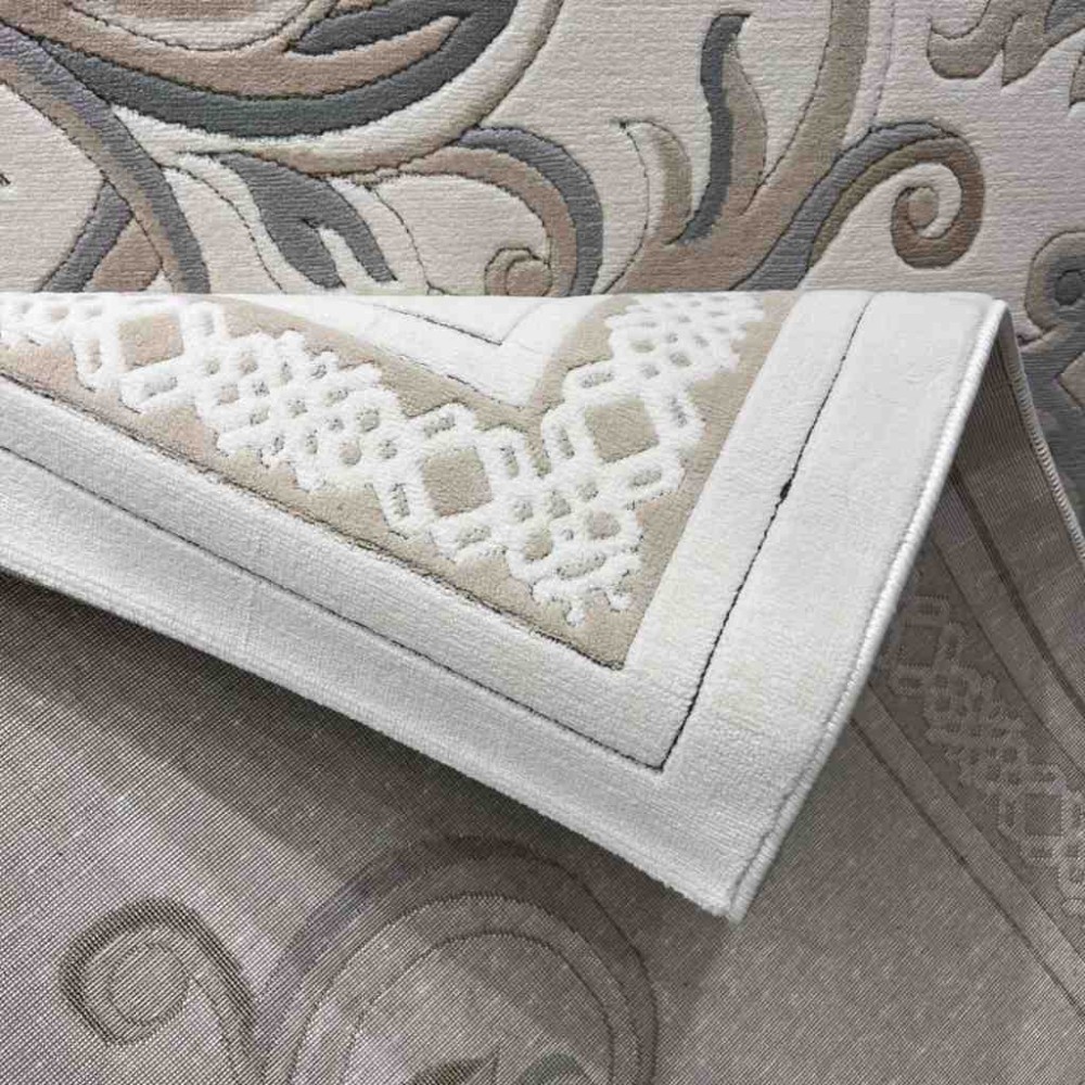 سجاد تركي داليا نقش فرنسي تركي 9771A كريم بيج مقاس 400*500