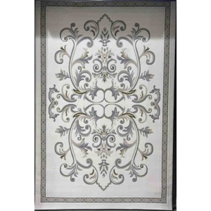 سجاد تركي داليا نقش فرنسي تركي 9771A كريم سماوي مقاس 400*500