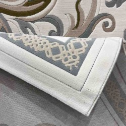 سجاد تركي داليا نقش فرنسي تركي 9771A كريم سماوي مقاس 400*500