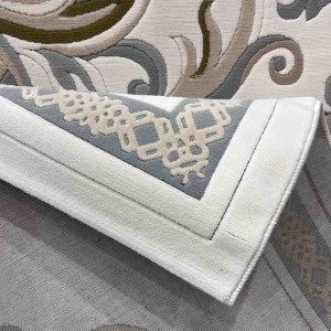 سجاد تركي داليا نقش فرنسي تركي 9771A كريم سماوي مقاس 400*500