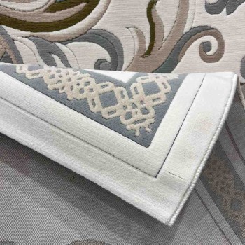 سجاد تركي داليا نقش فرنسي تركي 9771A كريم سماوي مقاس 300*400