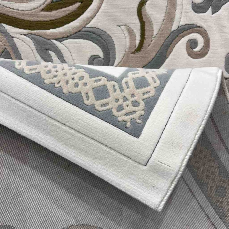 سجاد تركي داليا نقش فرنسي تركي 9771A كريم سماوي مقاس  200*300