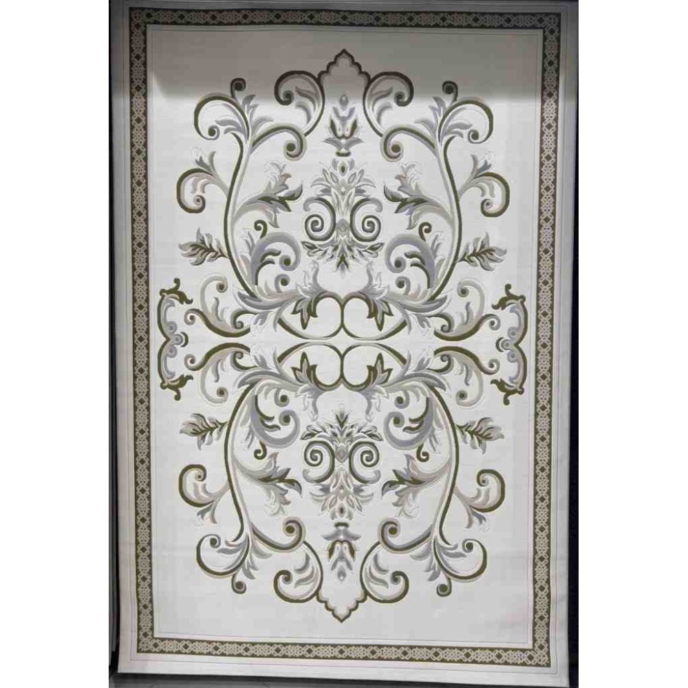 سجاد تركي داليا نقش فرنسي تركي 9771A كريم اخضر مقاس 50*80 سجاد تركي داليا نقش فرنسي تركي 9771A كريم اخضر مقاس 50*80