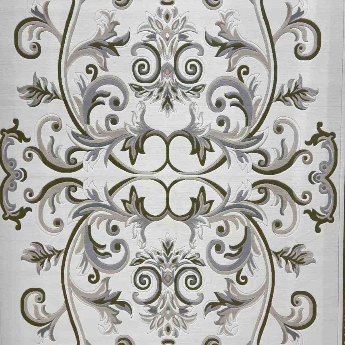 سجاد تركي داليا نقش فرنسي تركي 9771A كريم اخضر مقاس 50*80
