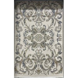 سجاد تركي اناقة نقش فرنسي J941DC كريم رصاصي مقاس  300*400